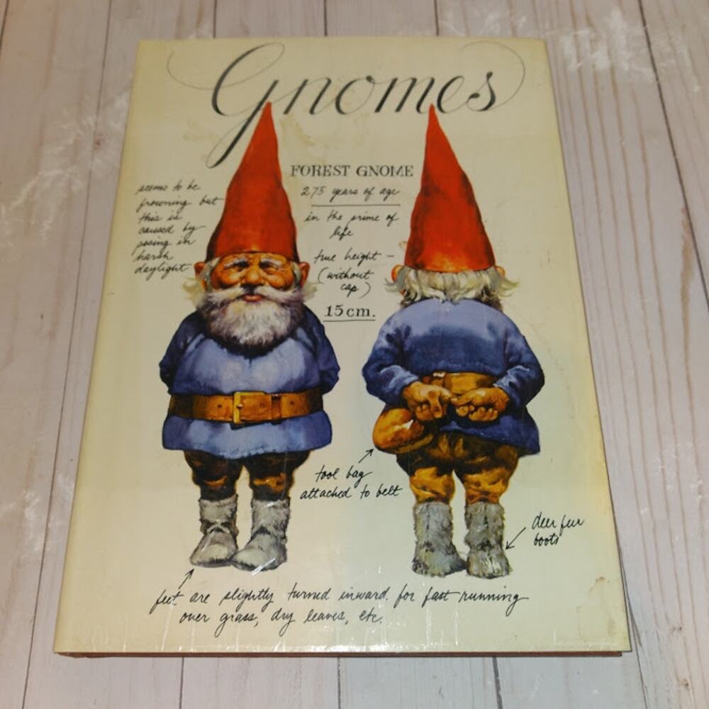 Gnomes -Will Huygen & Rien Poortvliet 1977 1st English Ed HC Dust Jacket